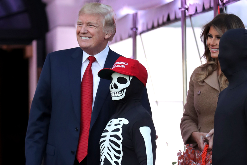 Illustration for article titled Here, Caption These Scary-Ass White House Halloween Photos